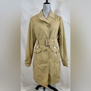 Women’s New York & Company Khaki trench coat size large
